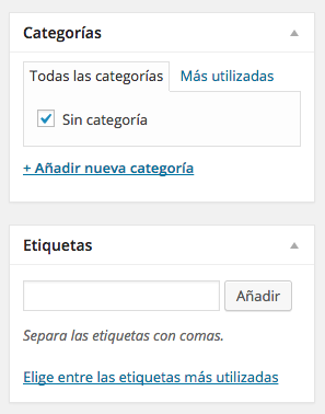 WordPress Category y Tag